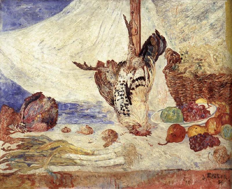James Ensor The Dead Cockerel France oil painting art
